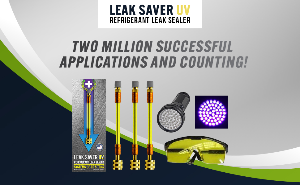 Leak Saver Direct Inject UV Refrigerant Leak Sealer with