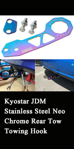Kyostar JDM Stainless Steel Neo Chrome Rear Tow Hook