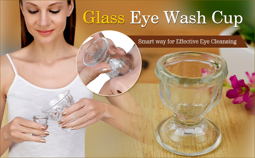 glass eye wash cup