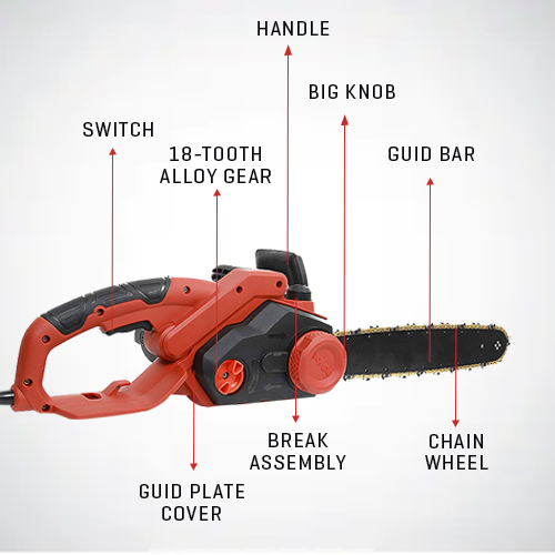 IBELL Electric Chainsaw - 16" Bar, 1800W Motor -15 IBELL Electric Chainsaw - 16" Bar, 1800W Motor -15