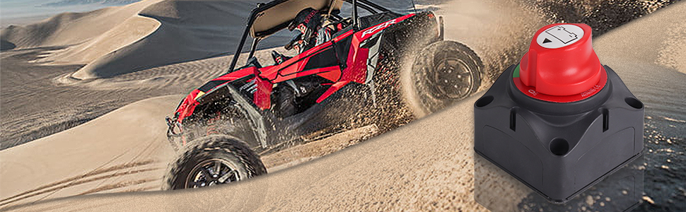 Master Switch batterie 12 V/24 V - batterie Cut Off - Master Isolateur de batterie Déconnecter commutateur batterie de voiture Kill Switch Accessoires pour RV Yacht Bateau Camion Bus Voiture Moto 9