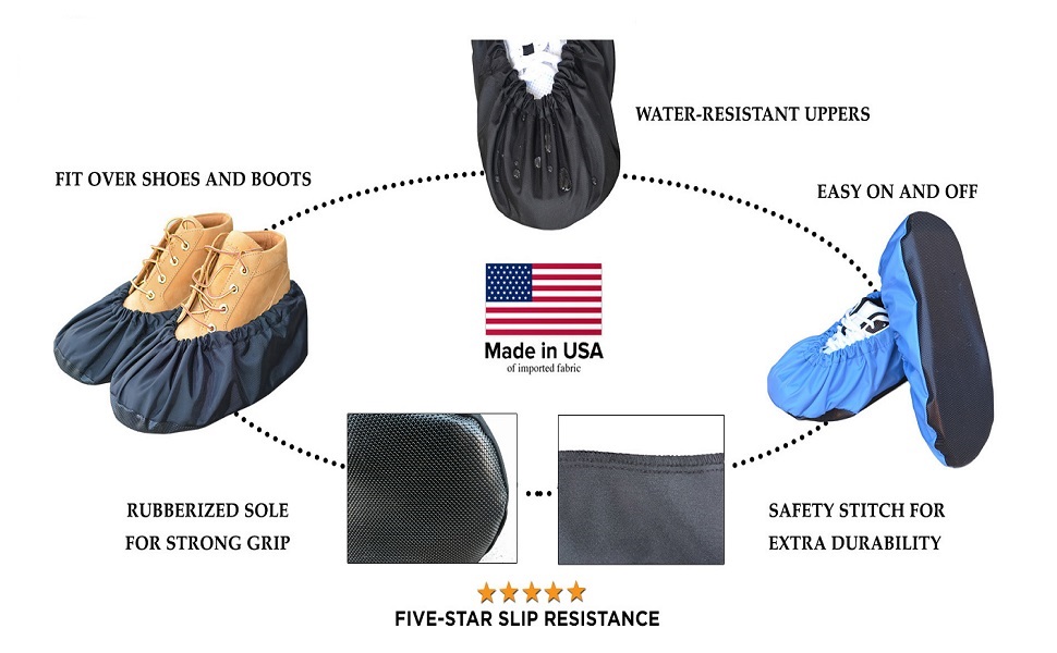 MyShoeCovers Premium Reusable Shoe and Boot Covers for Contractors 1