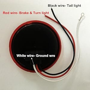 4'' round led trailer light