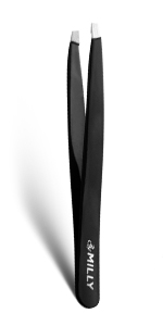 black slant tweezers