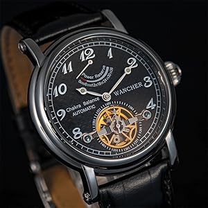 Amazon | WANCHER メンズ腕時計 CHAKRA BLACK チャクラ ブラック