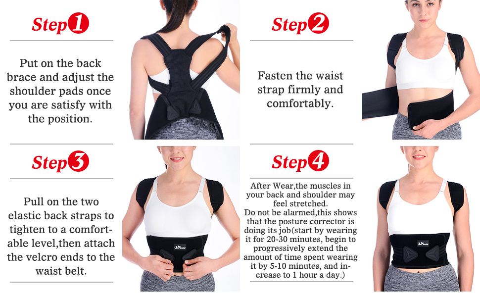 Amazon Com Posture Corrector Back Brace S For Men Women And Teenagers Adjustable And Breathable Upper Back Brace Provides Back Support Improve Slouch Prevent Humpback Relieve Back Pain Industrial Scientific