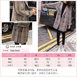 チェック柄 コート 千鳥格子 総柄 ジャケット アウター 長袖 ウール 中綿 防寒 薄手 厚手 大きいサイズ 着痩せ 体型カバー カジュアル 春 秋 冬 秋冬