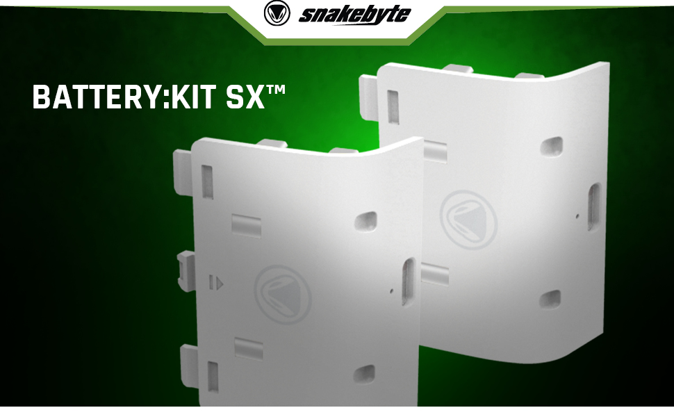 snakebyte Xbox BATTERY KIT SX white 2 rechargeable Series X