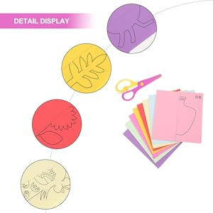 Amazon.co.jp: NESTINGHO 1 セット こども切り絵セット 大人用