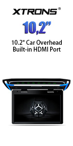 car overhead roof mount monitor dvd player