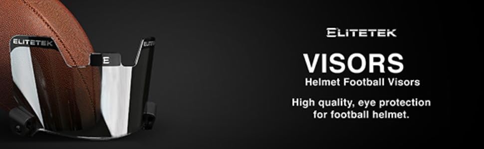 EliteTek Clear Football Helmet Visor