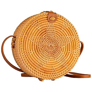 Star Pattern Rattan Bag for Women
