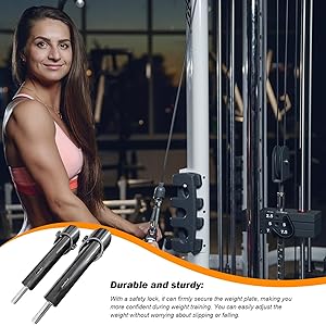 ウエイトトレーニング GYM PIN Amazon | GymPin 8インチ Kingpin ケーブルスタック 延長ピン