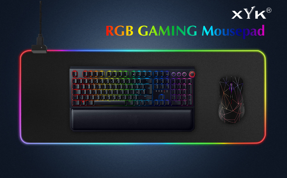 rgb gaming mouse pad