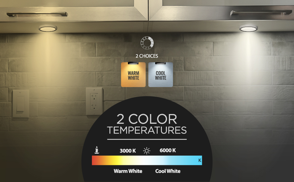 under cabinet led puck lighting dimmable with hand wave activation for kitchen closet garage pantry 