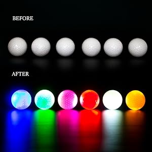 led golf balls