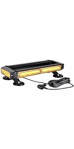 Strong Magnetic Amber COB LED strobe light bar