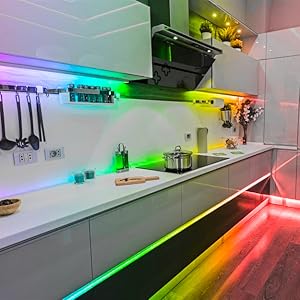 led strip lights kitchen