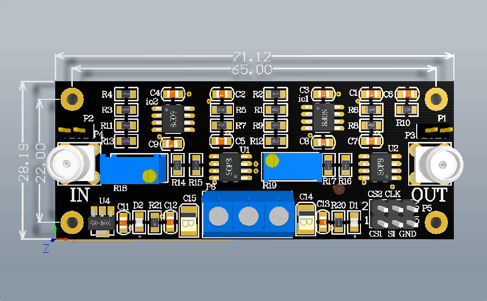 Taidacent MCP41010 Circuit Precision Programmable Phase