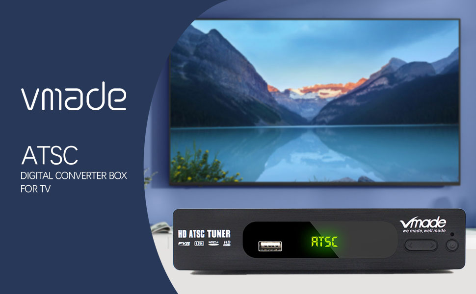 Vmade ATSC Digital Converter Box for Analog TV, Analog TV