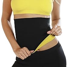 DAZIBAO® Shaper Belt Non-Tearable Tummy Trimmer Slimming Belt for Men and Women (Size M, L, XL, XXL, 3XL, 4XL) (Black) BELT
