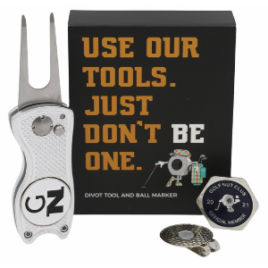 Golf Nut divot tool and ball marker