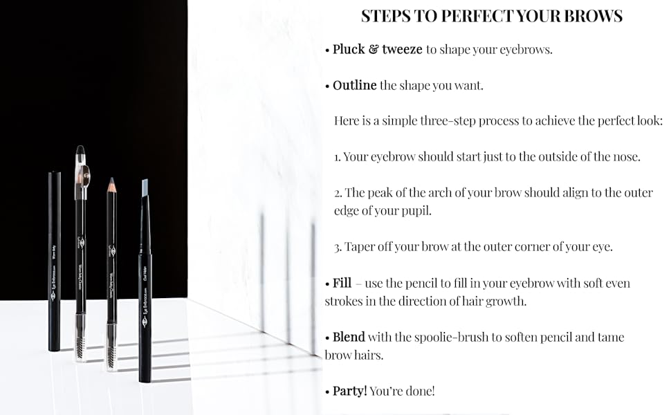 Eye Embrace Light Gray Eyebrow Pencils Steps to Perfect Brows