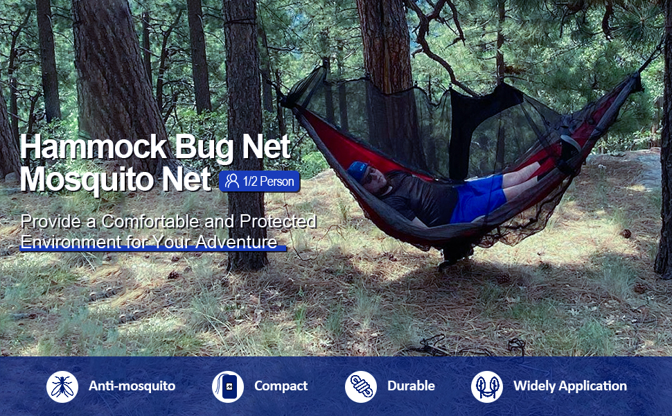 AYAMAYA Hammock Bug Net 11.5x5 FT Wide Room NoSeeUm