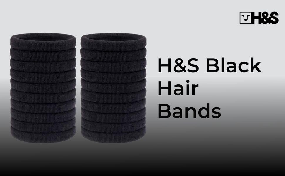 H&S Black Hair Bands