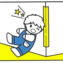 赤ちゃん 怪我防止 L字型 25cm×8本 両面テープ付き 安心クッション 安全素材