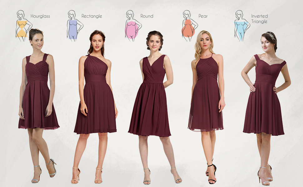 maid of honor short dresses