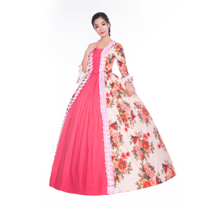 Pink rococo dress
