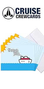 Thank You Cards Cruise Staff