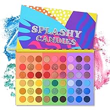 Splashy Candies Lidschatten-Palette 54 Farben Metallic Shimmer Matte Hochpigmentiertes Lidschatten