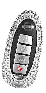 Handmade Bling Crystal Key Fob Cover