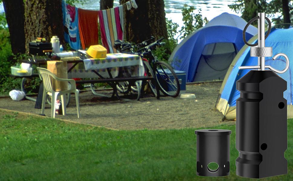 Esncddym Camp Safe Perimeter Trip Alarm - Portable Trip Wire Alarms Camping Trip Wire Alarm Device | Reusable Safety Defense Device Early Warning Security System for Campsites Farms Gates 11 Camp Safe Perimeter Trip Alarm