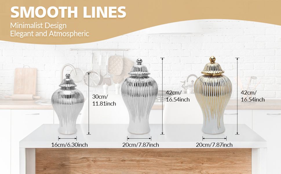 Ginger Jar Storage Vase Decorative