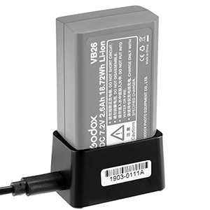  GODOX V1 Li-ion Battery Pack VC26 USB Battery