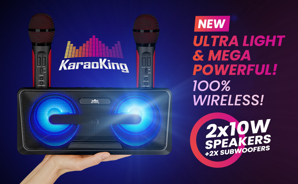KaraoKing New 2020 Karaoke Machine for Adults and Kids