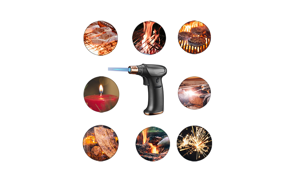 Blow Torch Butane Torch Chef Cooking Torch Lighter With