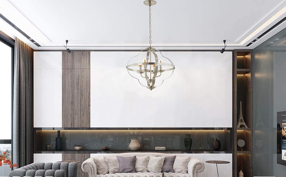 bruhed nickel chandeliers