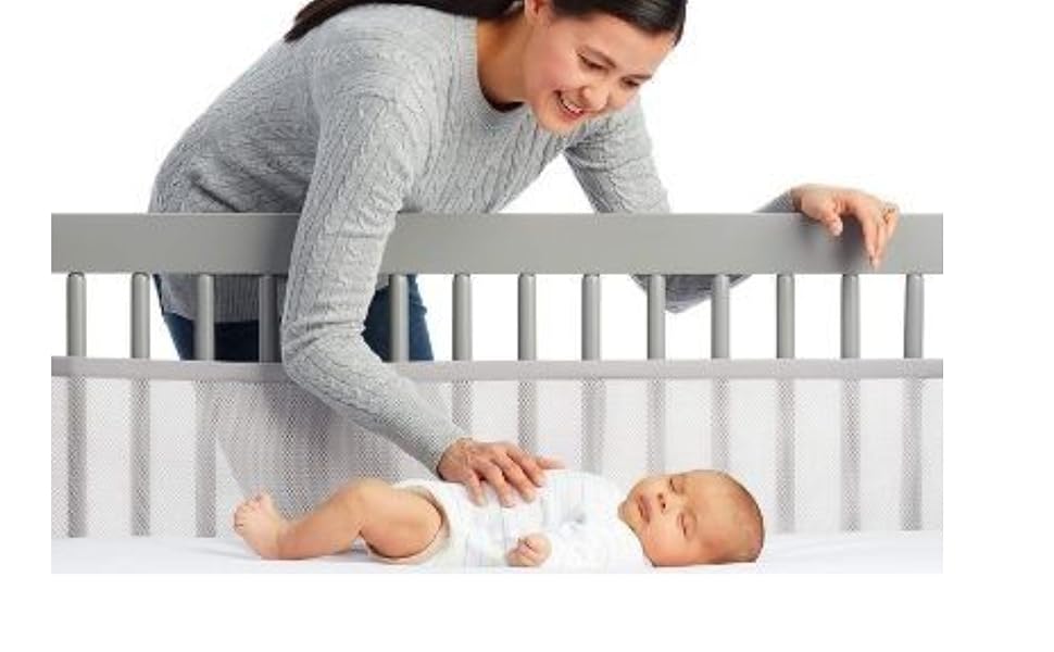 Buy Cottington Lane Classic SolidEnd Crib Breathable Mesh Crib Liner