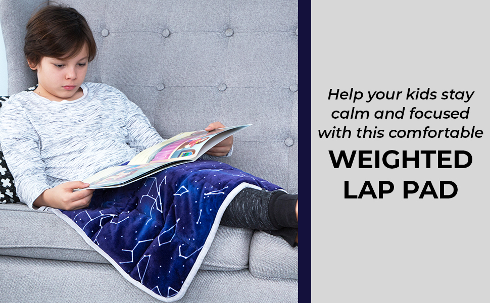 Florensi 3 Lbs Weighted Lap Pad for Kids (20"x23"), Weighted Lap