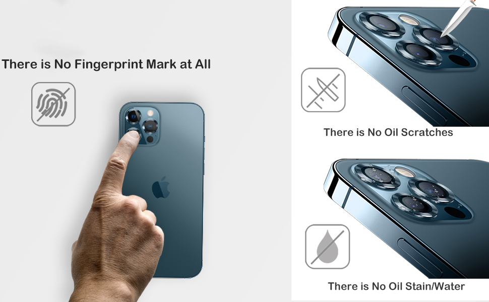 Camera Lens Protector for iPhone 12 Pro Max (6.7 inch), Premium HD