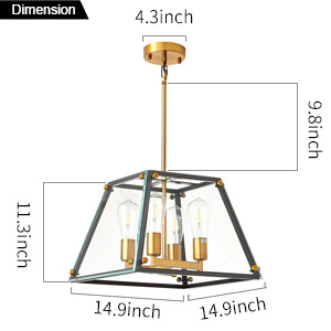 chandelier size