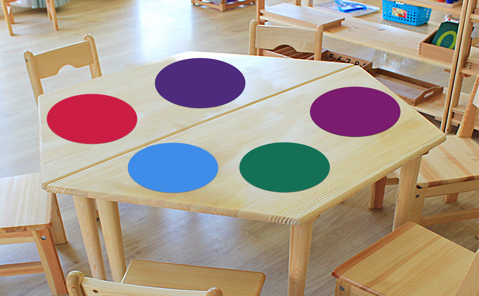 Dry Erase Circles, Dry Erase Spots Vinyl Dot Stickers