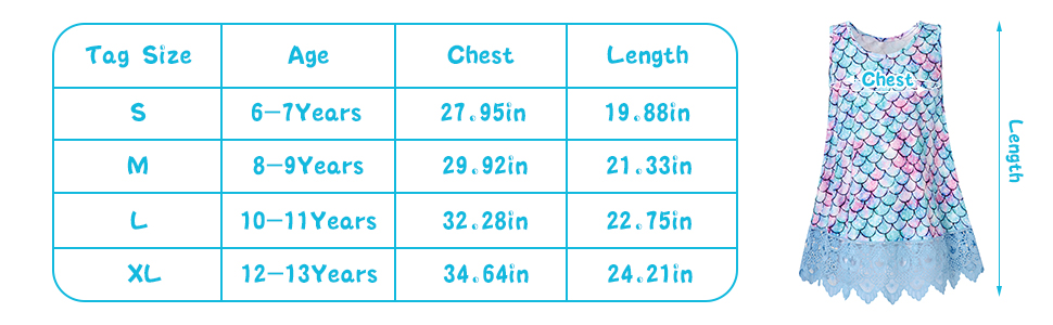 little girls tank top size