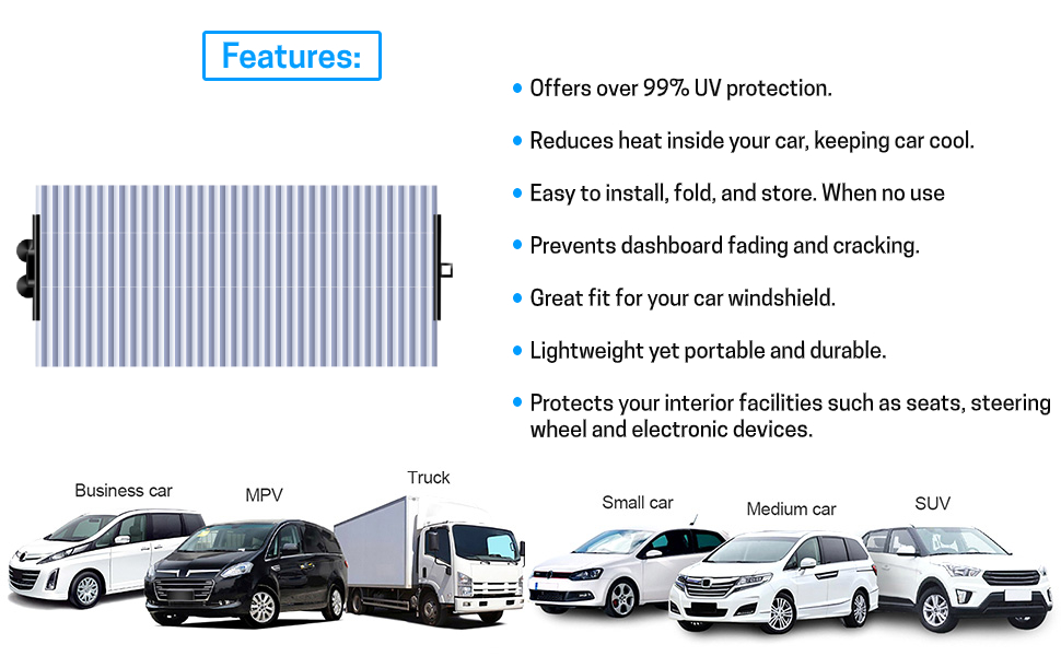 windshield front sun shade for car