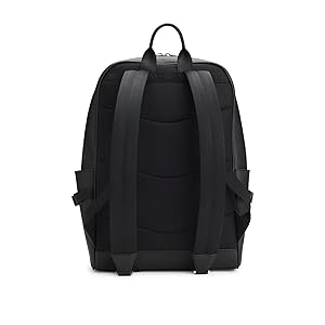 Amazon | [BOSS] [ボス] シルバートーン ロゴ ストラクチャードレザー