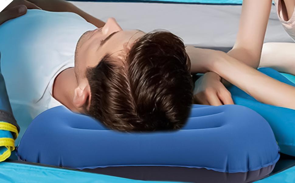 Oreiller Air Beach, oreiller de camping gonflable